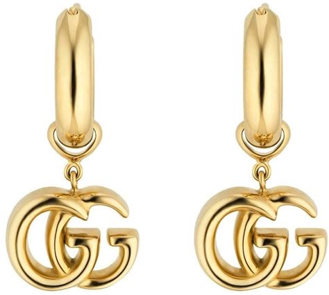 gucci yellow gold earrings|gucci gold earrings sale.